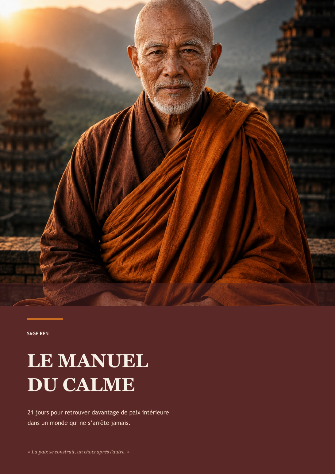 Couverture du Manuel du Calme